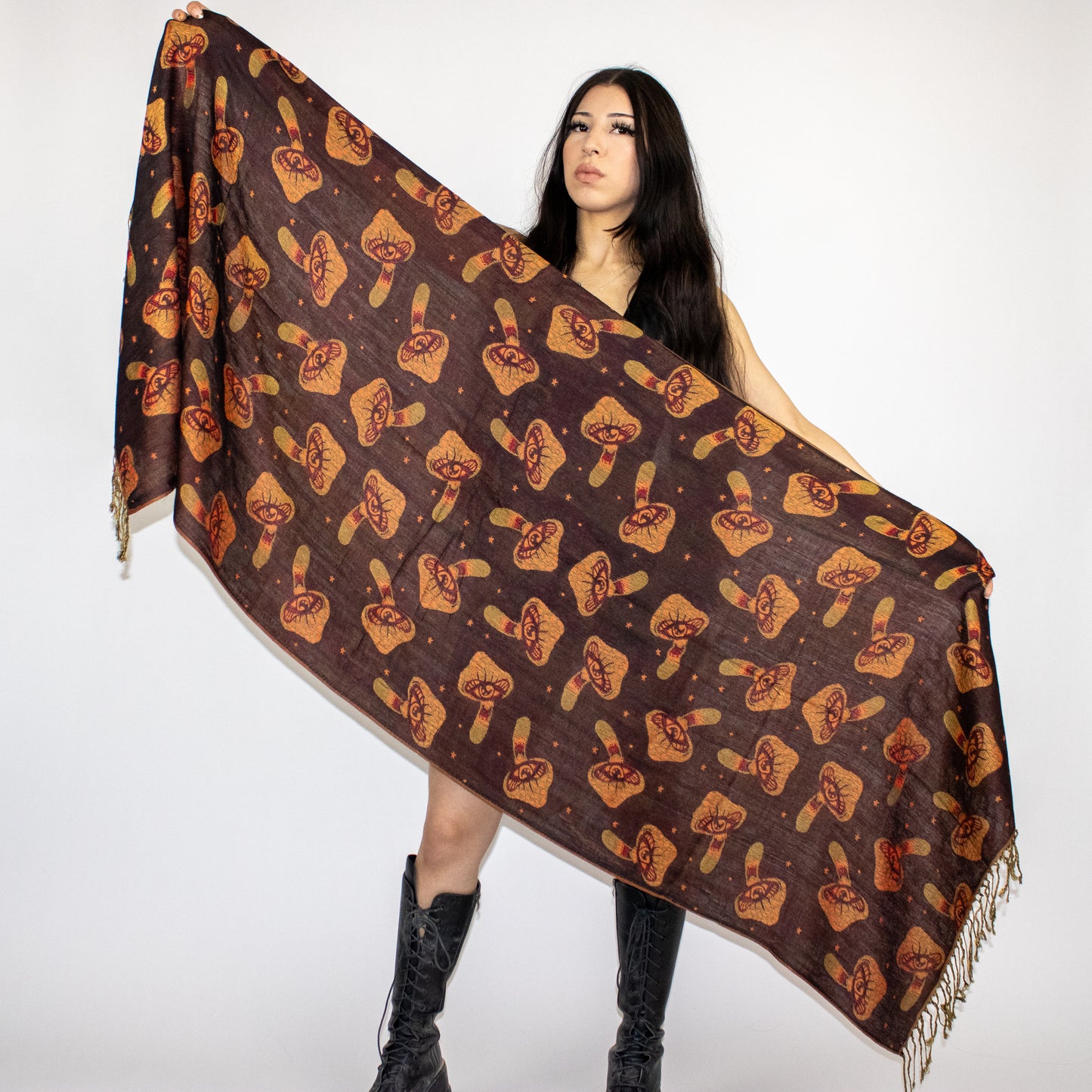 Third Eye Mushroom Rave Pashmina