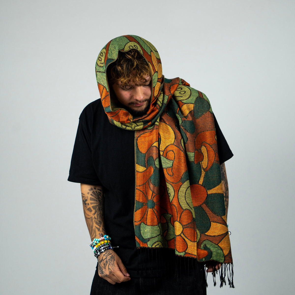 Trippy Wonderland Rave Pashmina Scarf