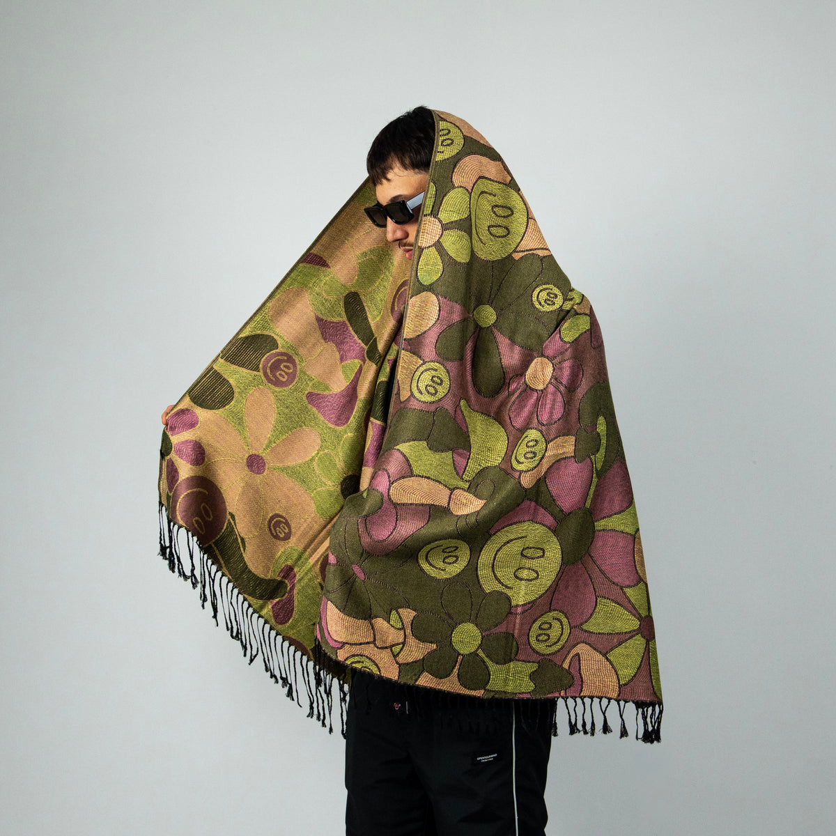 Trippy Wonderland Rave Pashmina Scarf
