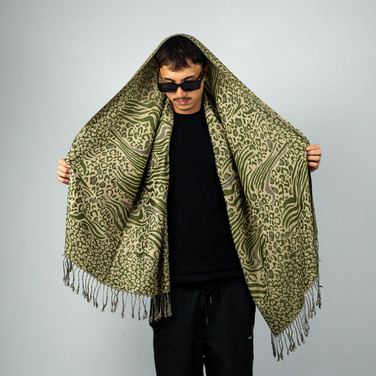 Zebra Cheetah Rave Pashmina Scarf